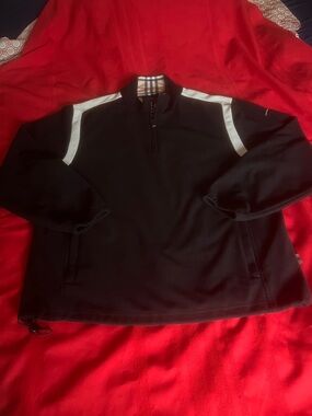 XL Burberry Golf 1/4 Zip Pullover
